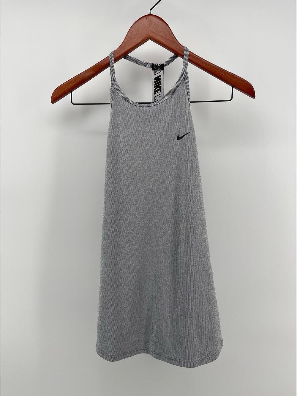 Nike‎ Tank Top Womens S Gray Dri-FIT Sleeveless Activewear Workout Sports Gym